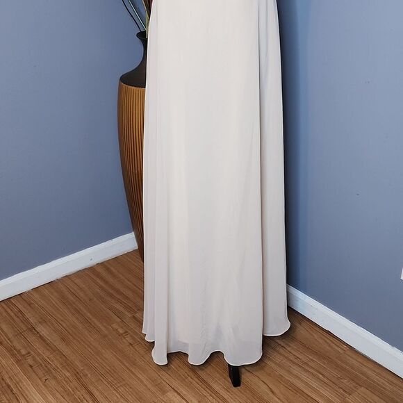 Levkoff Bridesmaid Style #7102 - Chiffon V-neck spaghetti strap gown Sz 22 NWT - Picture 5 of 16